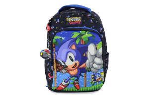 Mochila Escolar Infantil Luxcel Sonic Preta - 7014